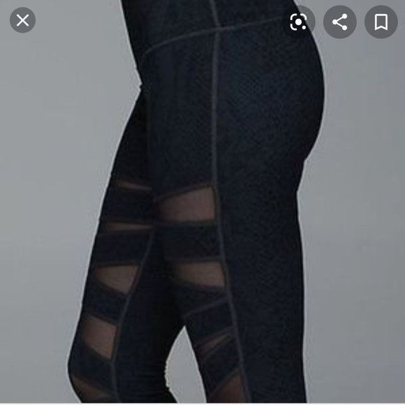 LULULEMON python high times tech mesh legging 6 - Picture 2 of 8